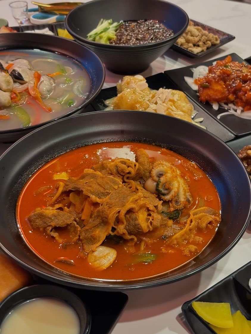 해물과 고기가 들어간 짬뽕