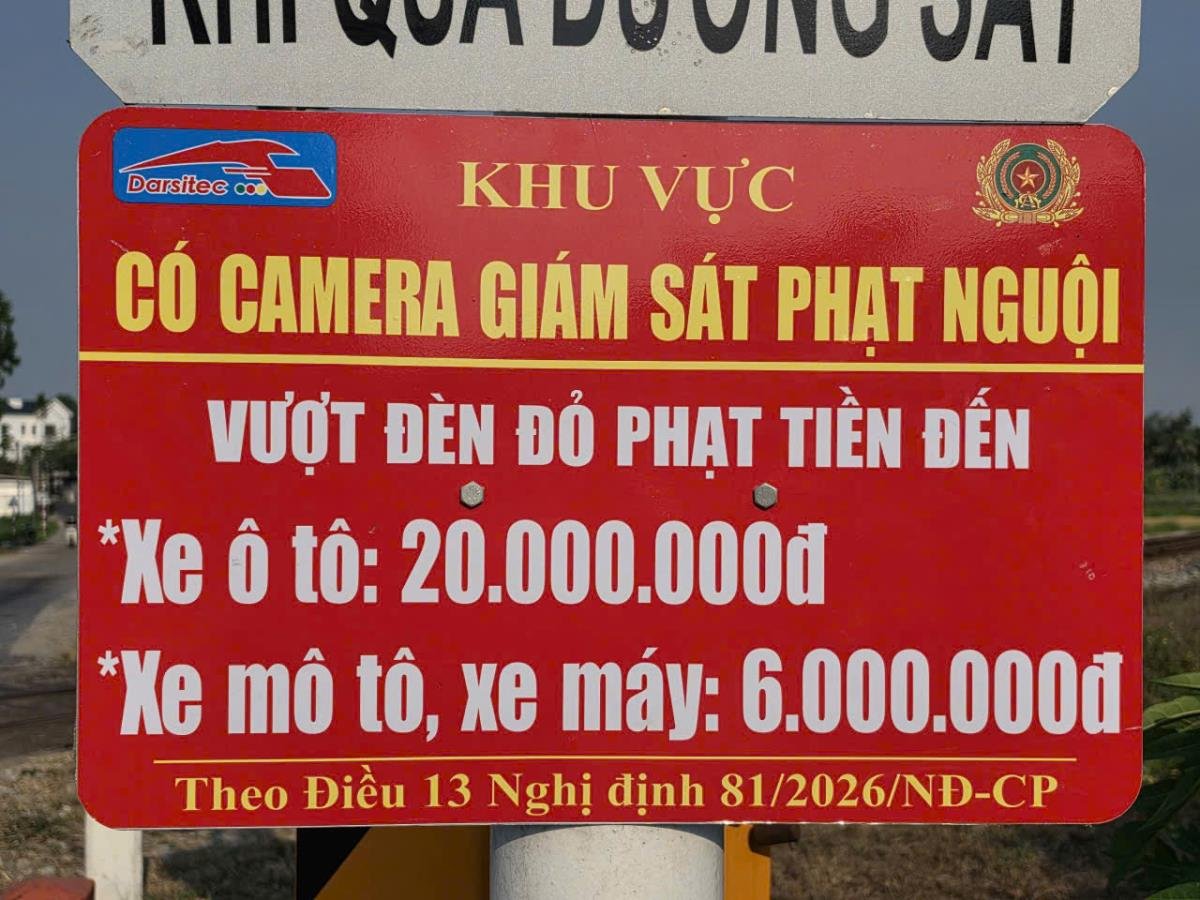 Thời gian đến, camera an ninh ở các đường ngang nếu ghi nhận các trường