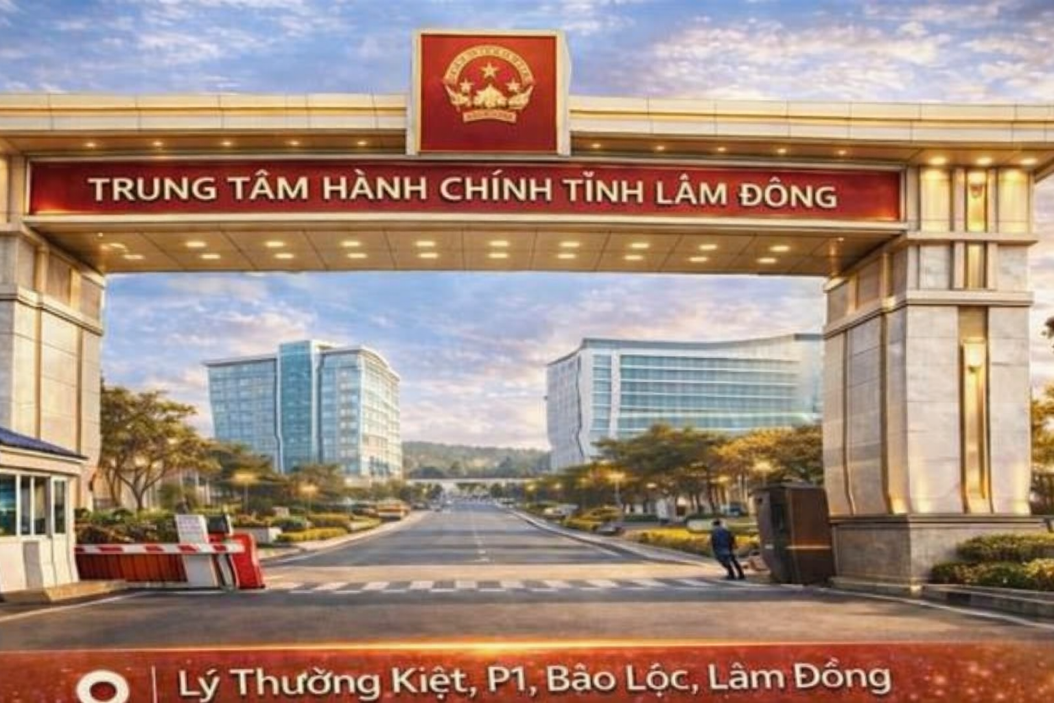 Bức ảnh Trung tâm hành chính tỉnh Lâm Đồng được tạo bằng Ai do một "cò" đất đăng