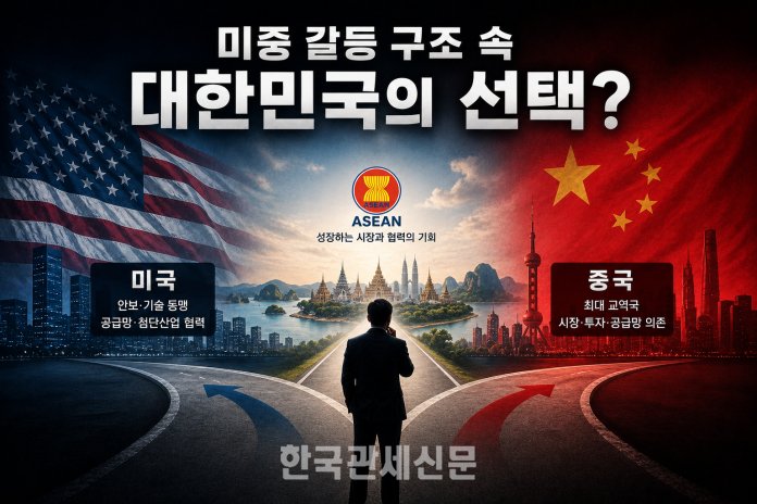 2026년 미중 갈등구조속 대한민국은 다양한 경우의 수를 계산해야 한다 | 기사의 이해를 위해 AI 이미지를 생성했습니다.