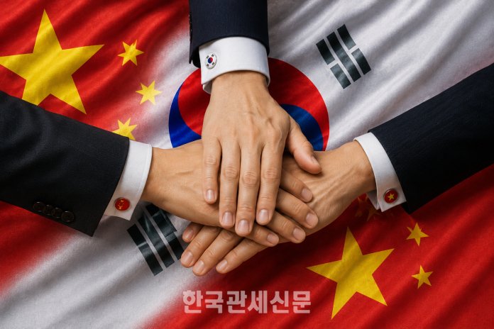 동아시아 관계 재편 시대 속 한·중·베 협력 구조를 형상화한 이미지 | 한국관세신문