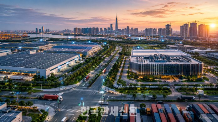 베트남 부동산시장은 이제 단순 주택 개발을 넘어 산업단지, 물류, 데이터센터, 스마트시티가 결합된 도시 플랫폼 경쟁으로 재편되고 있다. 호치민과 남부 산업벨트를 중심으로 도시개발의 권력이 건설사에서 자본과 데이터 플랫폼으로 이동하고 있다. | 기사의 이해를 돕기위해 AI로 생성한 이미지입니다.