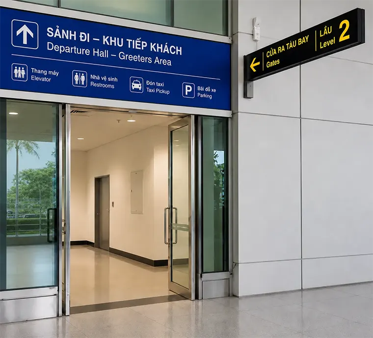호치민 떤선녓 공항 분실물 센터 입구