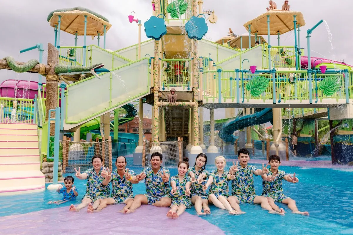 붕따우 워터파크, 국경절 연휴 관광객 몰려
