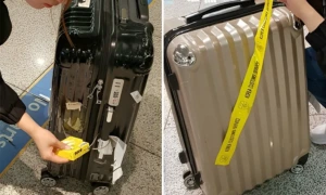 한국 공항에서 승객 캐리어에 부착되는 다색 자물쇠의 의미