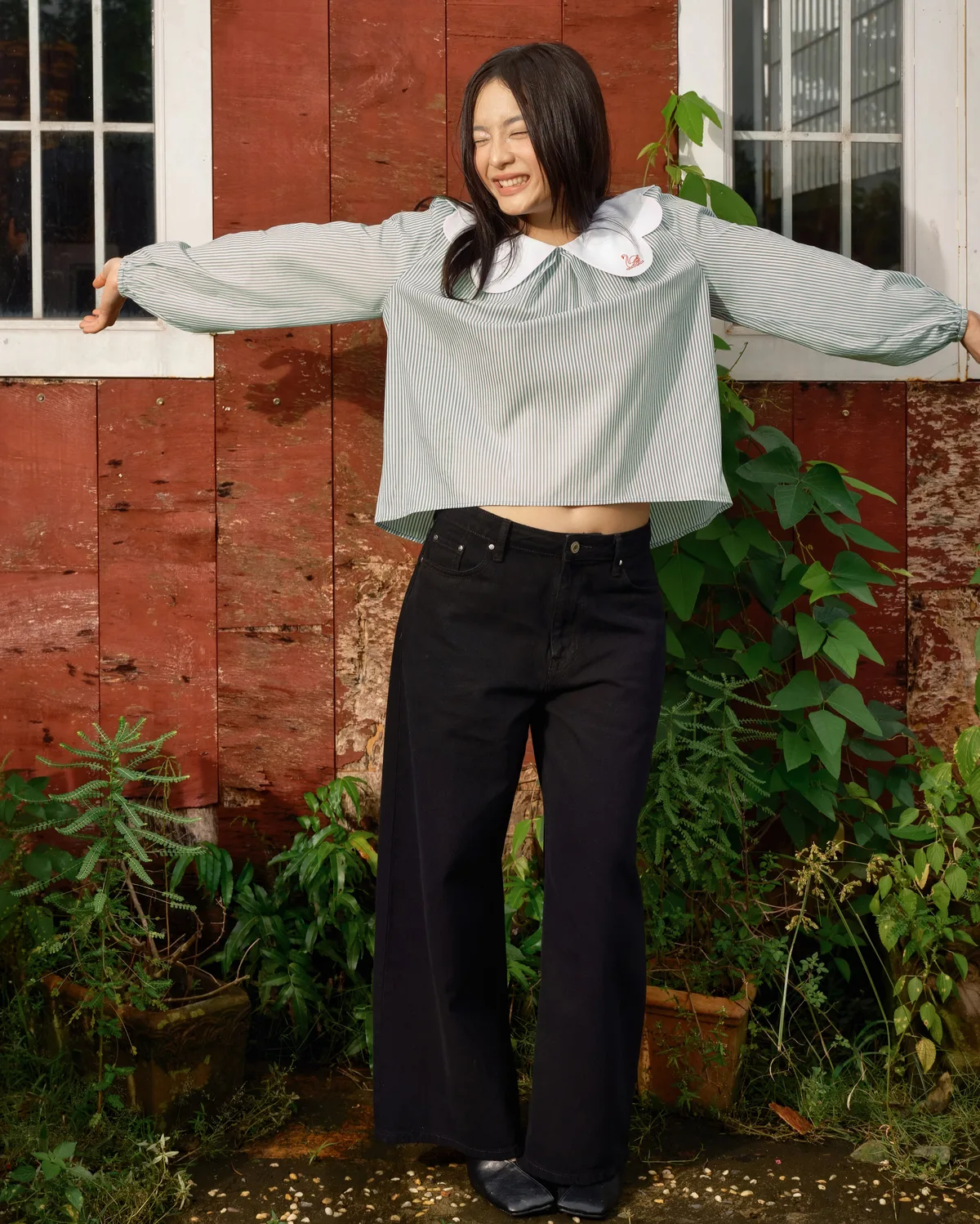 155cm 체구 맞춤 와이드 진 출시…로우·하이 라이즈로 단 안 잘라도 OK