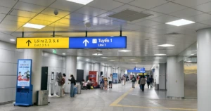 벤탄역 출구 번호만 표기…승객 100~200m 돌아가기도