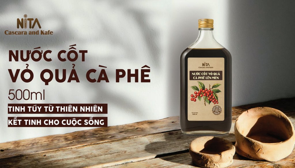 NITA 커피 열매 껍질 원액(카스카라 시럽) 500ml